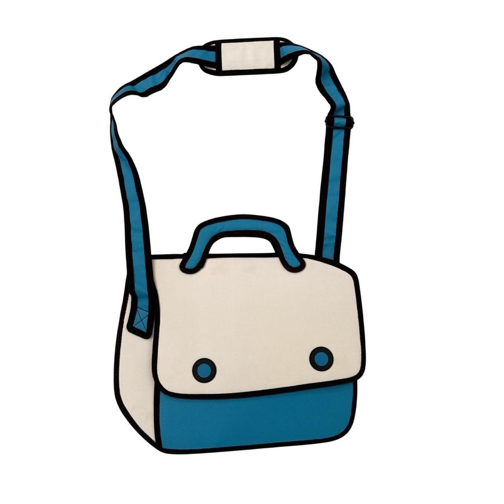 Jump From Paper Comic Book Pop Art Crossbody Satchel Bag
